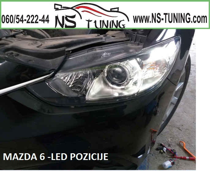 led pozicija bela mazda 6 ugradnja novi sad tuning